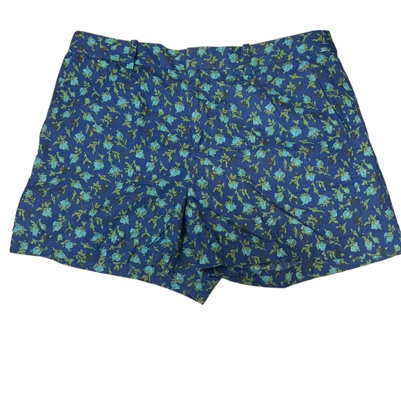 Madewell Broadway & Broome Shorts Blue Rosettes Boho Preppy Floral Inseam 3" - Picture 6 of 6